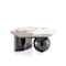 Manhattan Comfort Laurel Coffee Table and End Table Set of 2 in Black 2-CE1811 - alternate 3